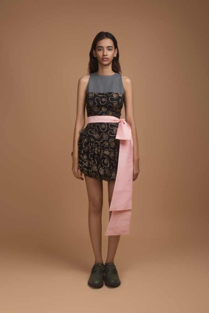 Nocturne Bloom Mini Dress