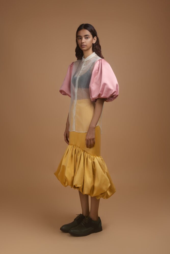 Blush Balloon Sleeve Shirt